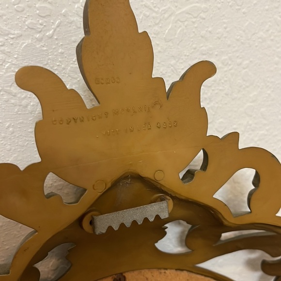 Vintage Syroco Style Resin Oval Gold Ornate Mirror MCM - Picture 9 of 11